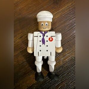 Turkish Airline Wooden Chef Figure